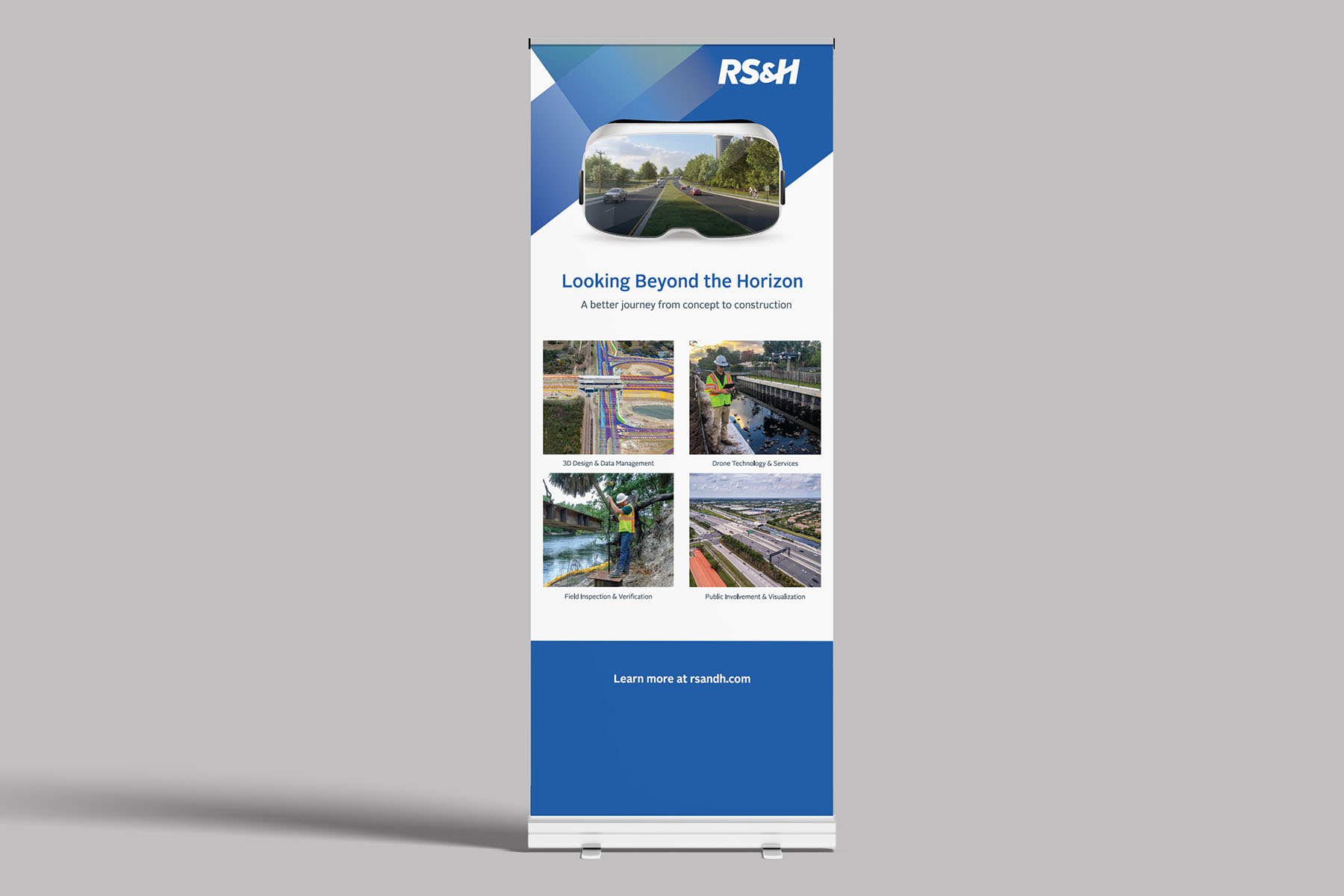 RS&H pop-up banner design